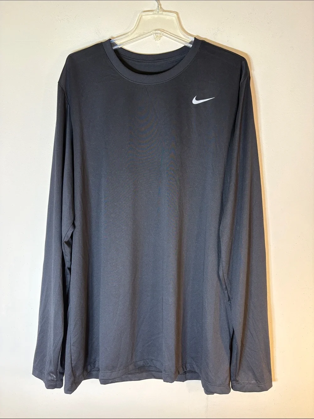 Nike DRI-FIT Long-Sleeve Crew Neck Tee with Reflective Swoosh. Men’s XXL. NWT